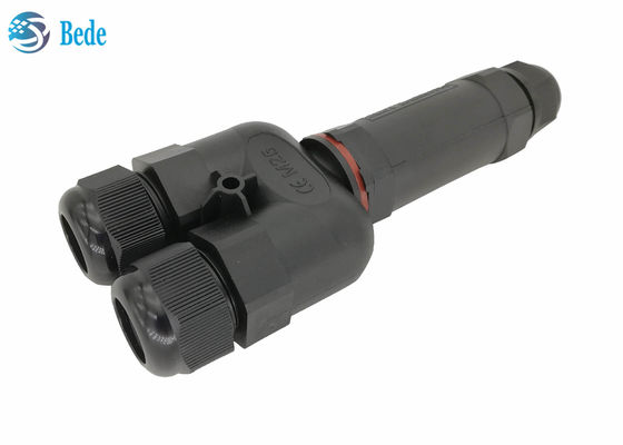 Y Tipe 3 Saluran 2 3 4 5 Pin Konektor Listrik Tahan Air Ip68 250v 16~24a