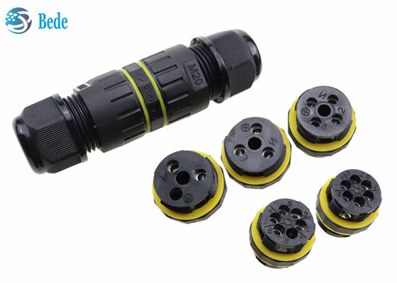 Ip68 M20 2 Pin Waterproof Wire Connector 3 4 5 6 Pin 2 Pole Untuk Penggunaan Luar Ruang Dan Dibawah Air