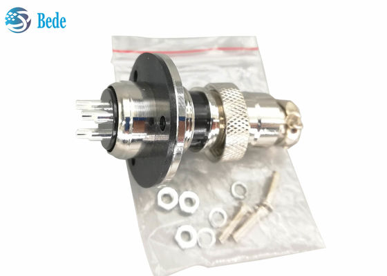 Konektor RoHS GX 20 9 10 12 14 15 Pin Dengan Set Pria dan Wanita Flange Melingkar