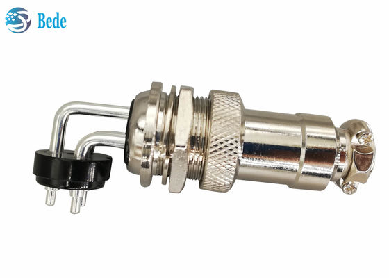 GX 20 2 3 4 Pin Aviation Connector Elbow Male And Straight Female Kits Panel Mount Connector