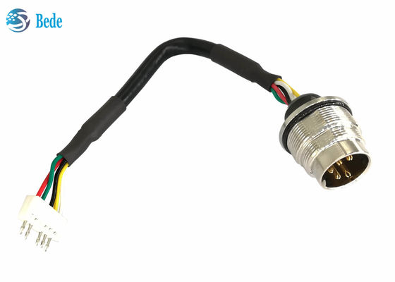 Kabel AISG RET Pemasangan Panel Belakang AISG Kontak Pria Ke Terminal Crimp 5 Pin