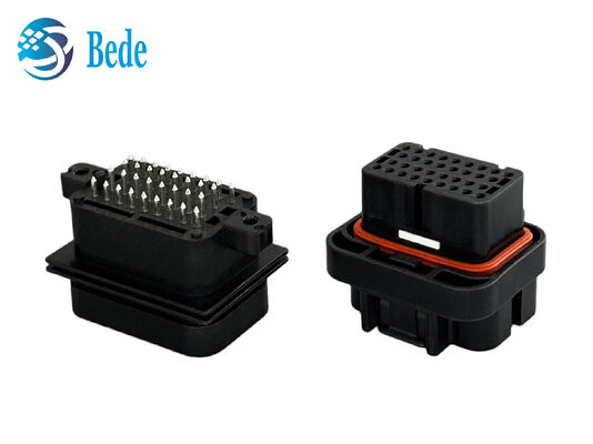 34 Pin Automotive ECU Connector Waterproof Plug And Socket Kompatibel dengan TE 4-1437290-0 Dan 2-6447232-3