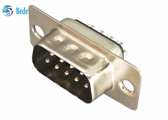 9 Pin Male DB9 Plugs D Sub Connectors Welding Type CE RoHS