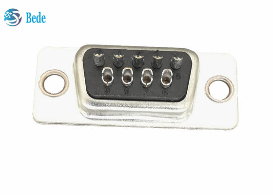 9 Pin Male DB9 Plugs D Sub Connectors Welding Type CE RoHS