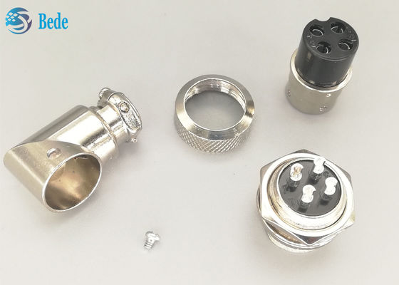 Pesawat Gx16 4 Pin Connector Set Plug And Socket Kits Elbow Panel Mount Connector