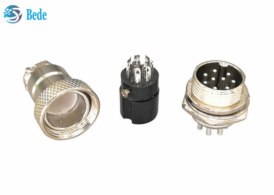 Gx16 Aviation Connectors 9 Pins Male And Female Sets Aircraft Cable Connectors Silver Plated