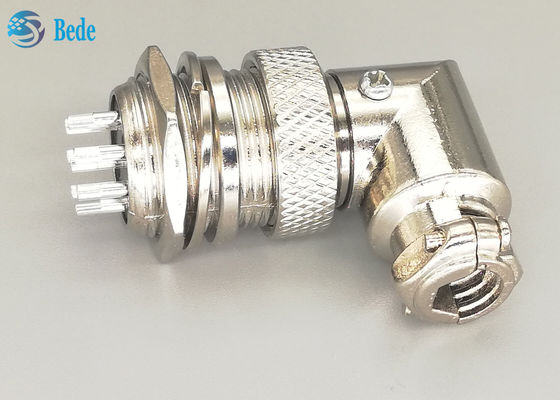 G×16 8 Pin Pria Dan WanitaStiker Konektor Penerbangan Tipe L Stiker Plating Perak