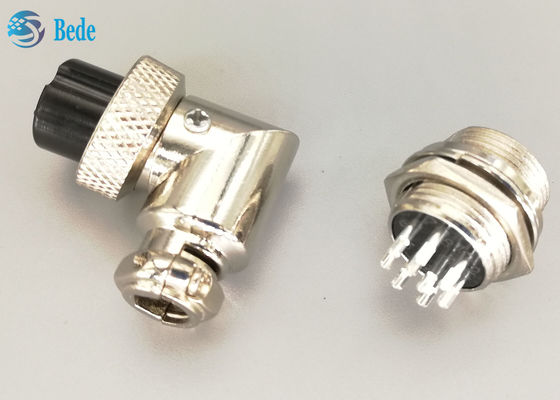 Aviation Connector Plug G×16 9 Pins Male And Female Sets L Type Silver Plated Plug