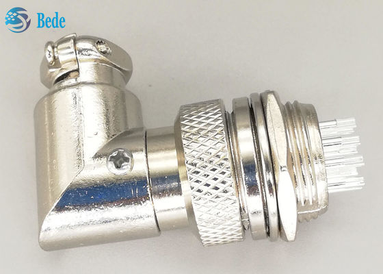 10 Pin Gx16 Elbow Connector Aviation Connector Set Pria Dan Wanita Plated Plug