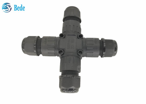 Konektor Tahan Air Ip68 Tipe X 4 Saluran 3 - Tiang Ideal Untuk Kabel 3 Pin