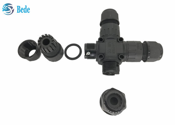 Konektor Tahan Air Ip68 Tipe X 4 Saluran 3 - Tiang Ideal Untuk Kabel 3 Pin