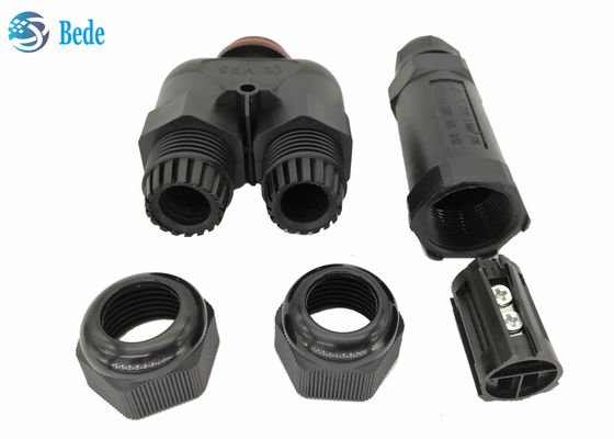 Y Tipe 3 Saluran 2 3 4 5 Pin Konektor Listrik Tahan Air Ip68 250v 16~24a