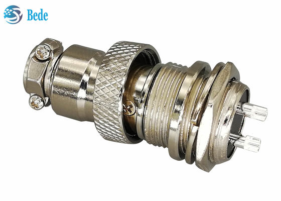 Konektor Penerbangan Gx16 Sirkular 16MM 2 Pin Konektor Panel Mount Set Pria dan Wanita