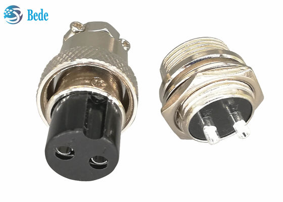 Konektor Penerbangan Gx16 Sirkular 16MM 2 Pin Konektor Panel Mount Set Pria dan Wanita