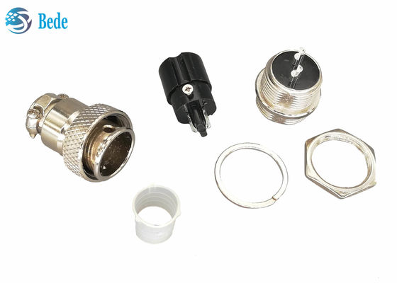 Konektor Penerbangan Gx16 Sirkular 16MM 2 Pin Konektor Panel Mount Set Pria dan Wanita