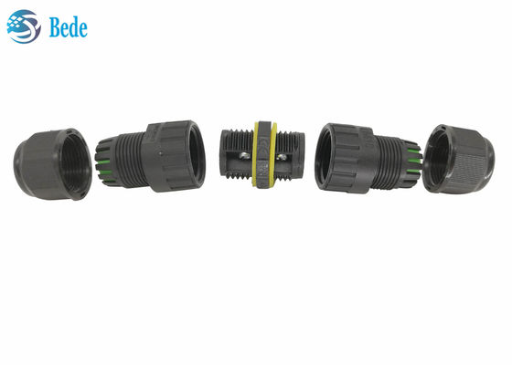 Outdoor IP 68 450V Waterproof Cable Connectors M25 2 3 4 5 Pins 2 Channel