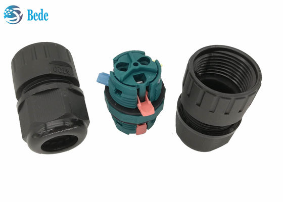 Konektor Kabel Tahan Air M20 Quick Wiring 3 Pin 2 Channel 450V 17.5A konektor tahan air ip68 2 pin