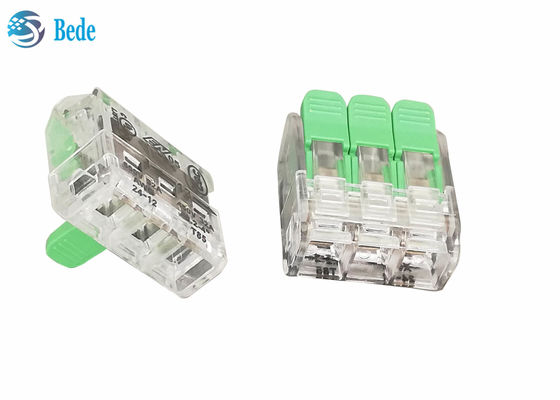 Lever Wire Splicing Connector Quick Terminal Blocks 3 cara 450V 32A OJ263
