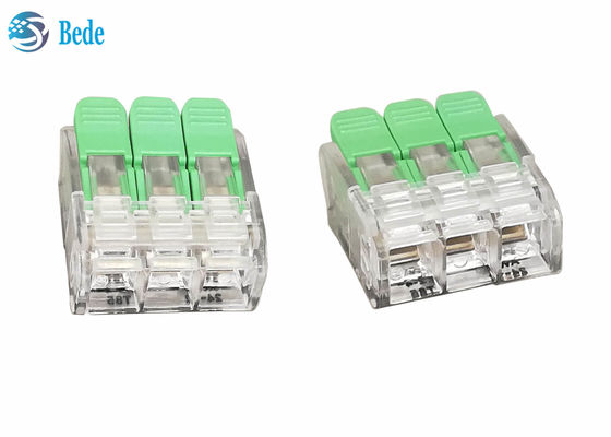 Lever Wire Splicing Connector Quick Terminal Blocks 3 cara 450V 32A OJ263