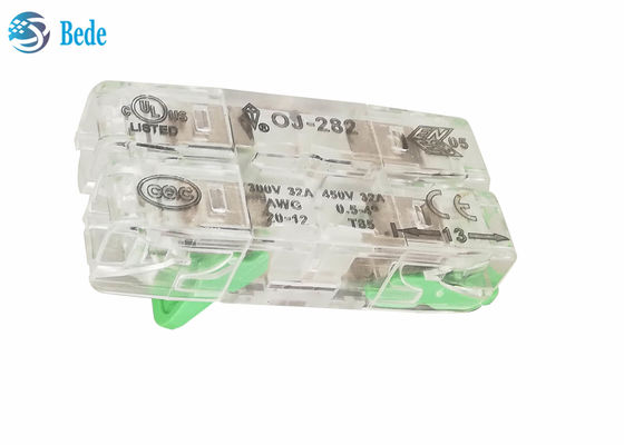 Konektor Kabel dan Kawat Universal Terminal Blok Dorong Masuk 2 Arah 32A 450V