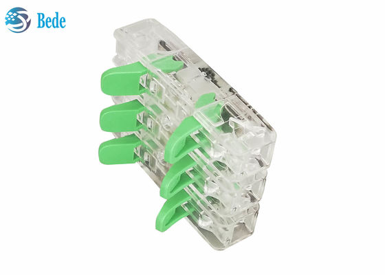 Konektor Kawat Cepat Universal Wire And Cable PA66 3 Input 3 Output 450V