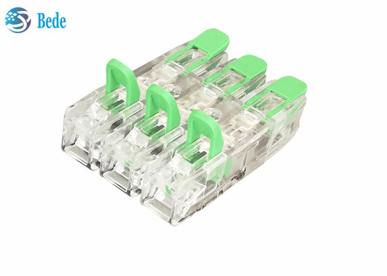 Konektor Kawat Cepat Universal Wire And Cable PA66 3 Input 3 Output 450V