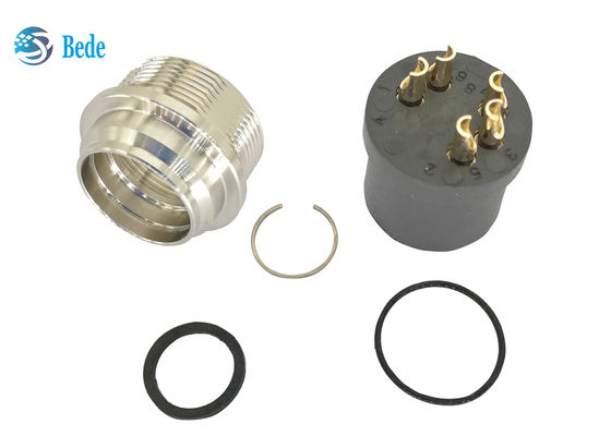 Rakitan Konektor AISG A3 Gaya C485 Ujung Betina 8 Pin 5 Konektor Berlapis Emas