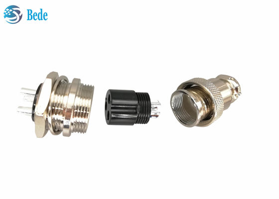 Kit Konektor Sirkular Pemasangan Depan Gx20 Pria & Wanita 2~10 / 12/ 14 / 15 Pin