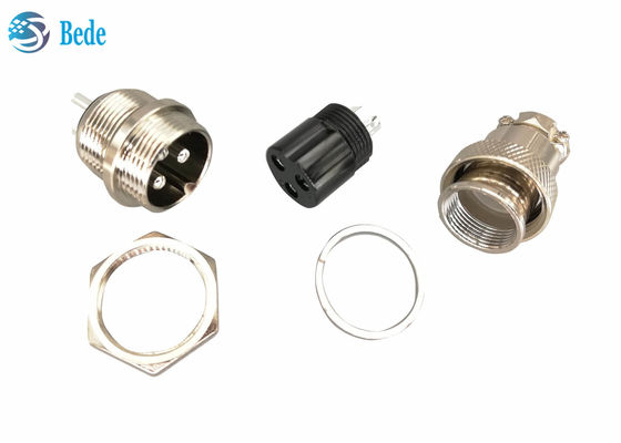 Kit Konektor Sirkular Pemasangan Depan Gx20 Pria & Wanita 2~10 / 12/ 14 / 15 Pin