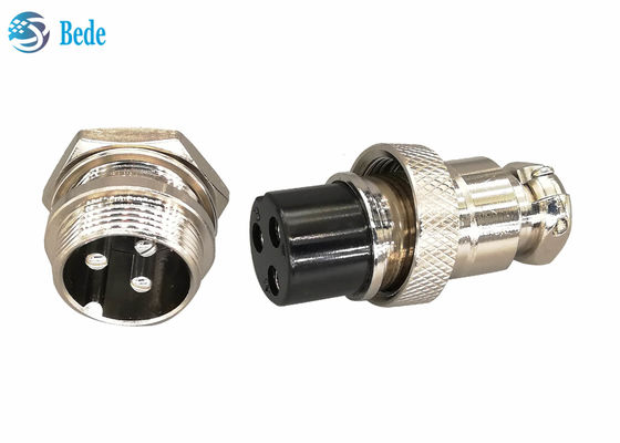 Kit Konektor Sirkular Pemasangan Depan Gx20 Pria & Wanita 2~10 / 12/ 14 / 15 Pin