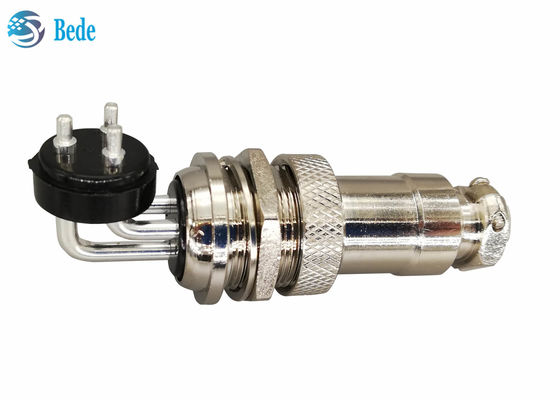 GX 20 2 3 4 Pin Aviation Connector Elbow Male And Straight Female Kits Panel Mount Connector