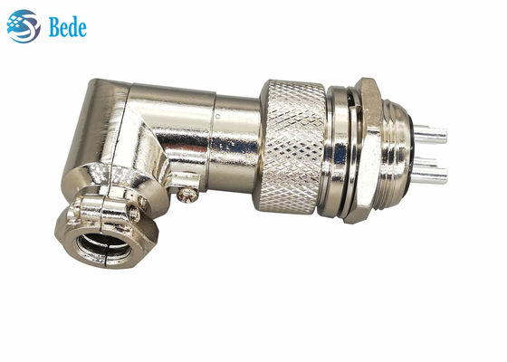 Panel Pemasangan Konektor Set Gx20 Konektor siku 90 derajat Sudut kanan