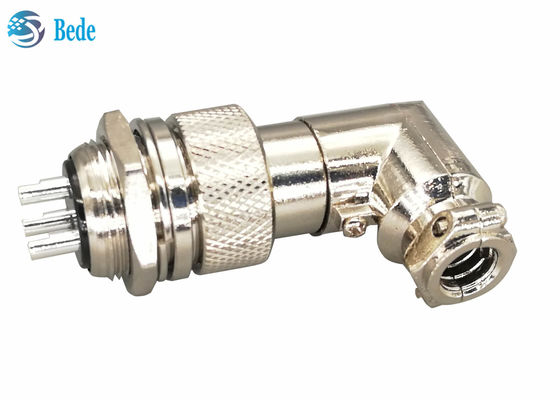 GX 20 Elbow Aviation Connector Plug Panel Mounting Connectors 90 Degrees Female And Male Kits
