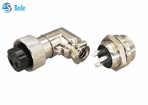 GX 20 Elbow Aviation Connector Plug Panel Mounting Connectors 90 Degrees Female And Male Kits