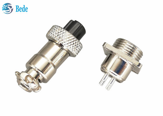 5 6 7 Pin M12 Konektor Bulat Dengan Flange Kuadrat Set Pria Dan Wanita