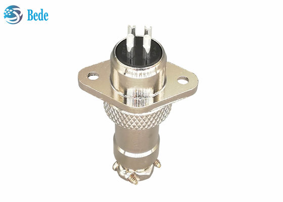 Konektor Bundar Kelas Tahan Banting Rhombus Flange M12 3A 200V 5 6 7 Pin