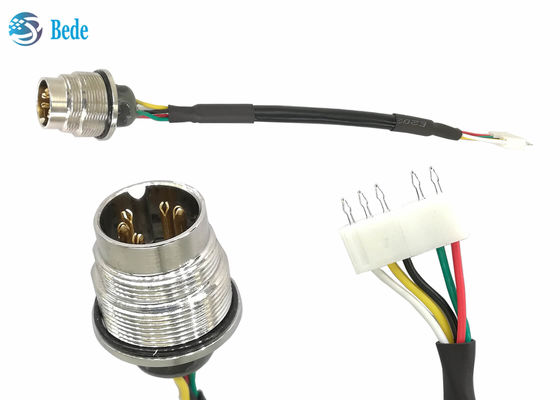 Kabel AISG RET Pemasangan Panel Belakang AISG Kontak Pria Ke Terminal Crimp 5 Pin