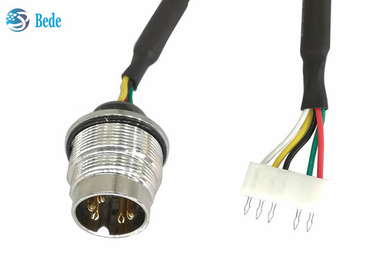 Kabel AISG RET Pemasangan Panel Belakang AISG Kontak Pria Ke Terminal Crimp 5 Pin