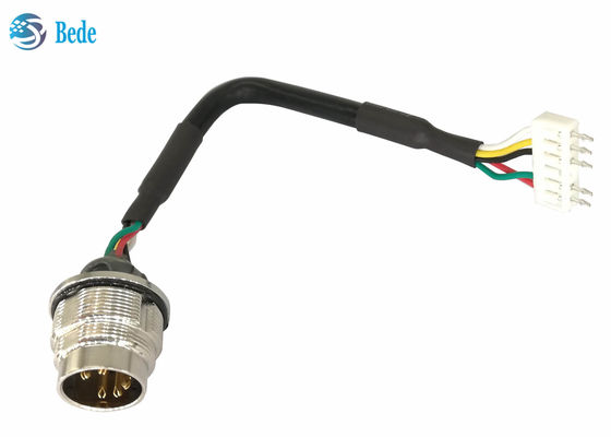 Kabel AISG RET Pemasangan Panel Belakang AISG Kontak Pria Ke Terminal Crimp 5 Pin