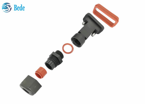 Rumah Tahan Air D Sub Konektor Kabel AISG Penggunaan Bahan IP68 PA66