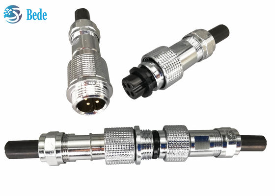 Konektor Sirkular M16 Tahan Air IP68 Gaya Docking Kabel 6~10 Pin 4A 200V