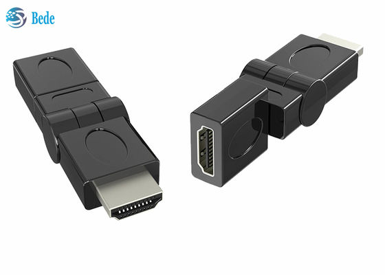 Adaptor Putar HDMI Laki-laki Ke Perempuan Berlapis Emas 90 180 270 360 Derajat