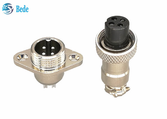 Konektor Sirkular Militer Rhombus Flange Gx12 5 Pin 3A 200V