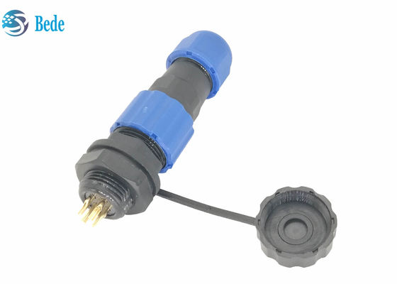 PA66 M13 Waterproof Landscape Lighting Panel Mount Terminal Block 4 Pin