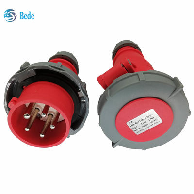 Steker & Soket Industri 3P+N+E 5 Pin IP67 AC220-415V 16 Dan 32 Amp Tipe Docking