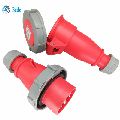 Steker & Soket Industri 3P+N+E 5 Pin IP67 AC220-415V 16 Dan 32 Amp Tipe Docking