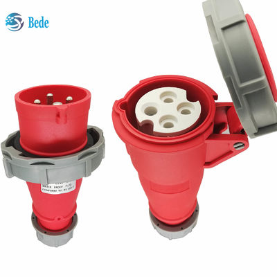 Stopkontak Steker Industri IP67 4 Pin (3P+E) 16 Dan 32 Amp Tipe Docking