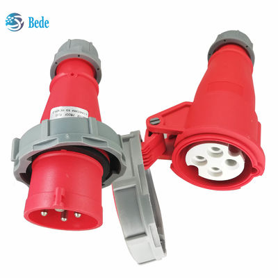 Stopkontak Steker Industri IP67 4 Pin (3P+E) 16 Dan 32 Amp Tipe Docking