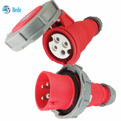 Stopkontak Steker Industri IP67 4 Pin (3P+E) 16 Dan 32 Amp Tipe Docking