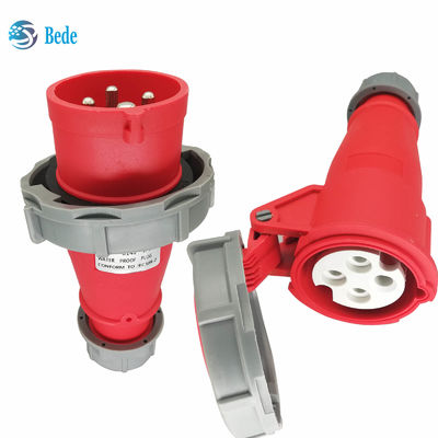 Stopkontak Steker Industri IP67 4 Pin (3P+E) 16 Dan 32 Amp Tipe Docking